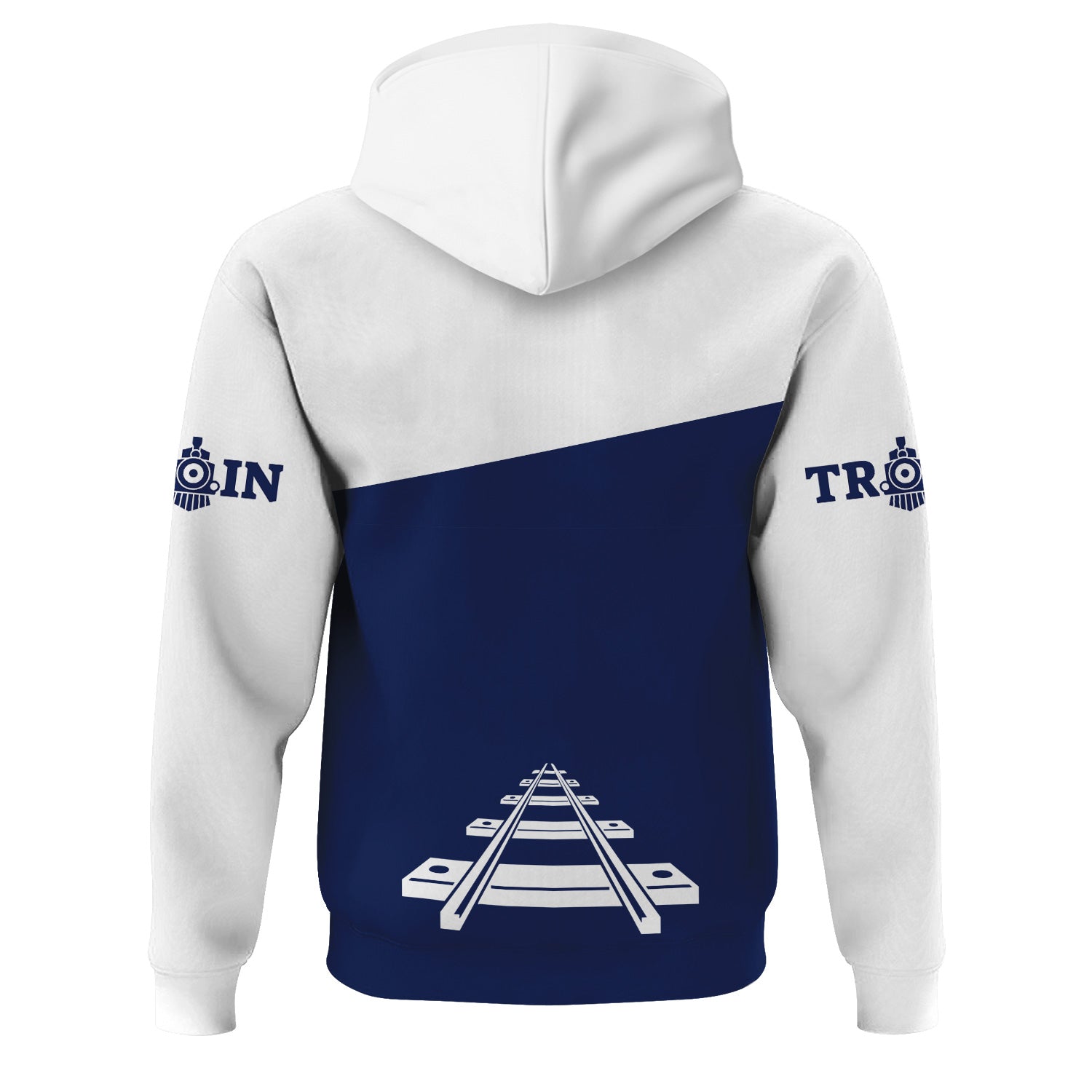 Railspirit Custom Name Baltimore and Ohio Railroad Hoodie One Track Mind B&O Printed Zip Hoodie