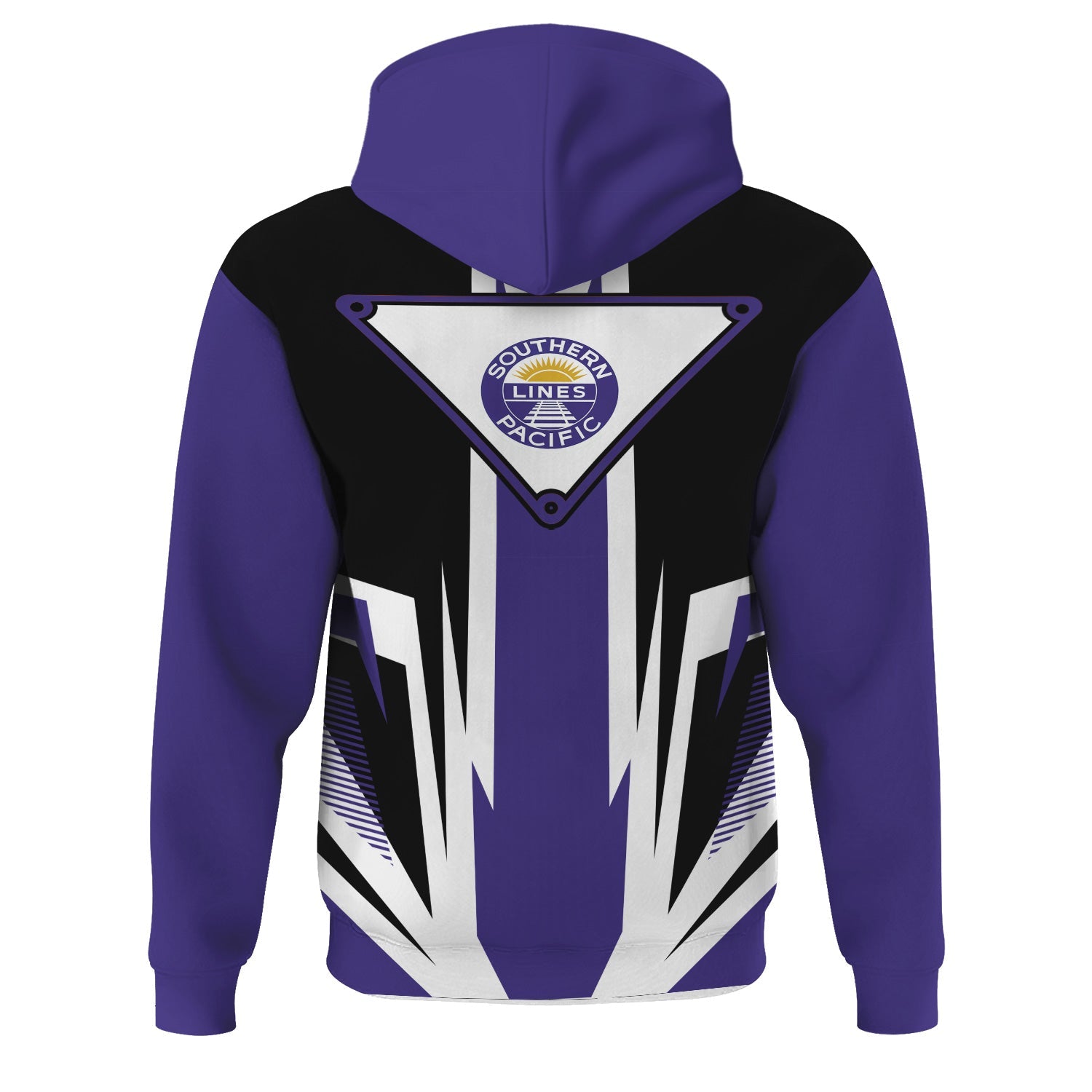 Railspirit Southern Pacific Railroad Hoodie Bold Graphic Style All Over Printed Zip Up Hoodie