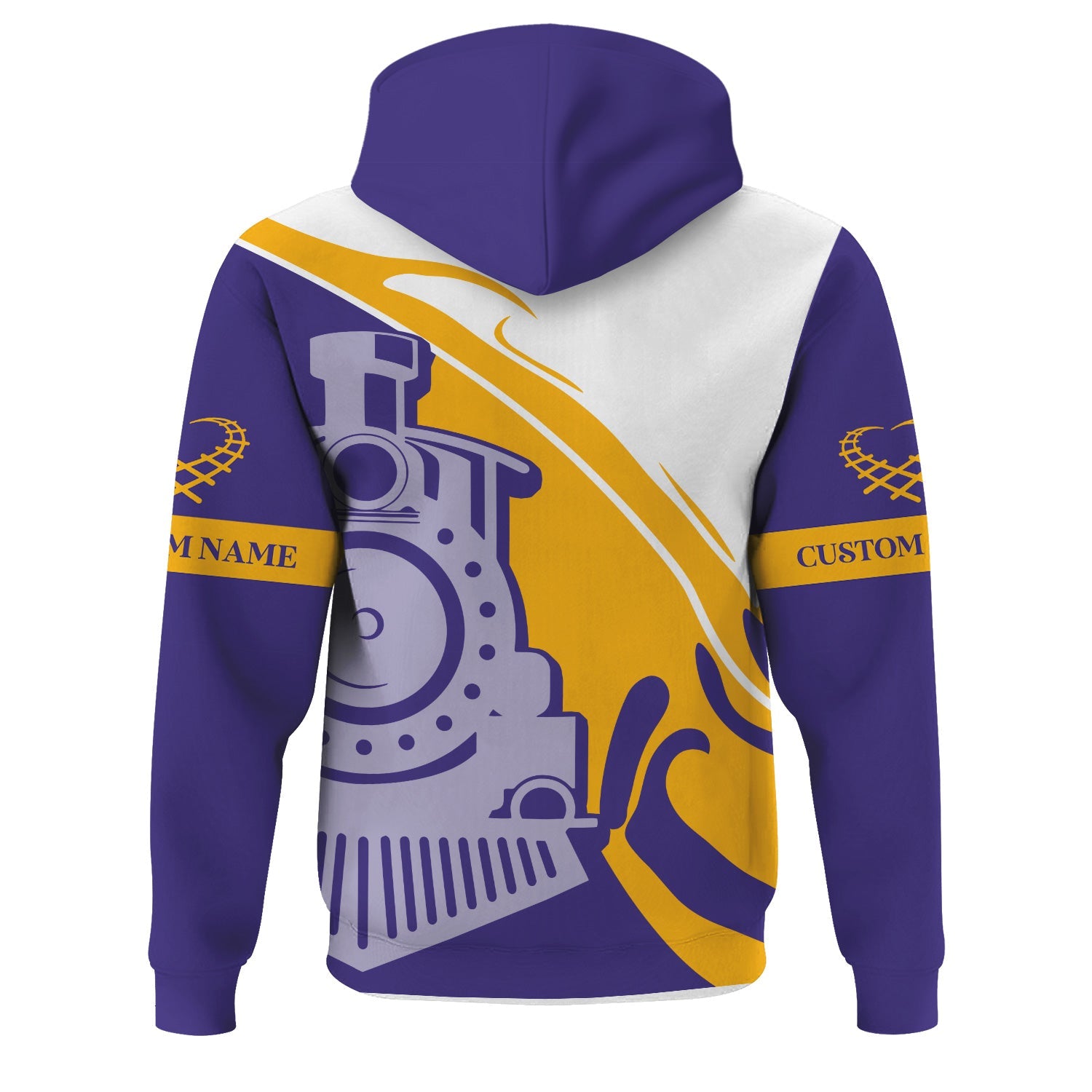 Railspirit Personalized Southern Pacific Railroad Hoodie Flame-Inspired Style Zip Up Hoodie Gift Idea For Train Lovers
