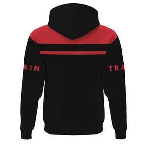 Railspirit Custom Name Northern Pacific Railway Hoodie American Train Ticket Printed Zip Hoodie