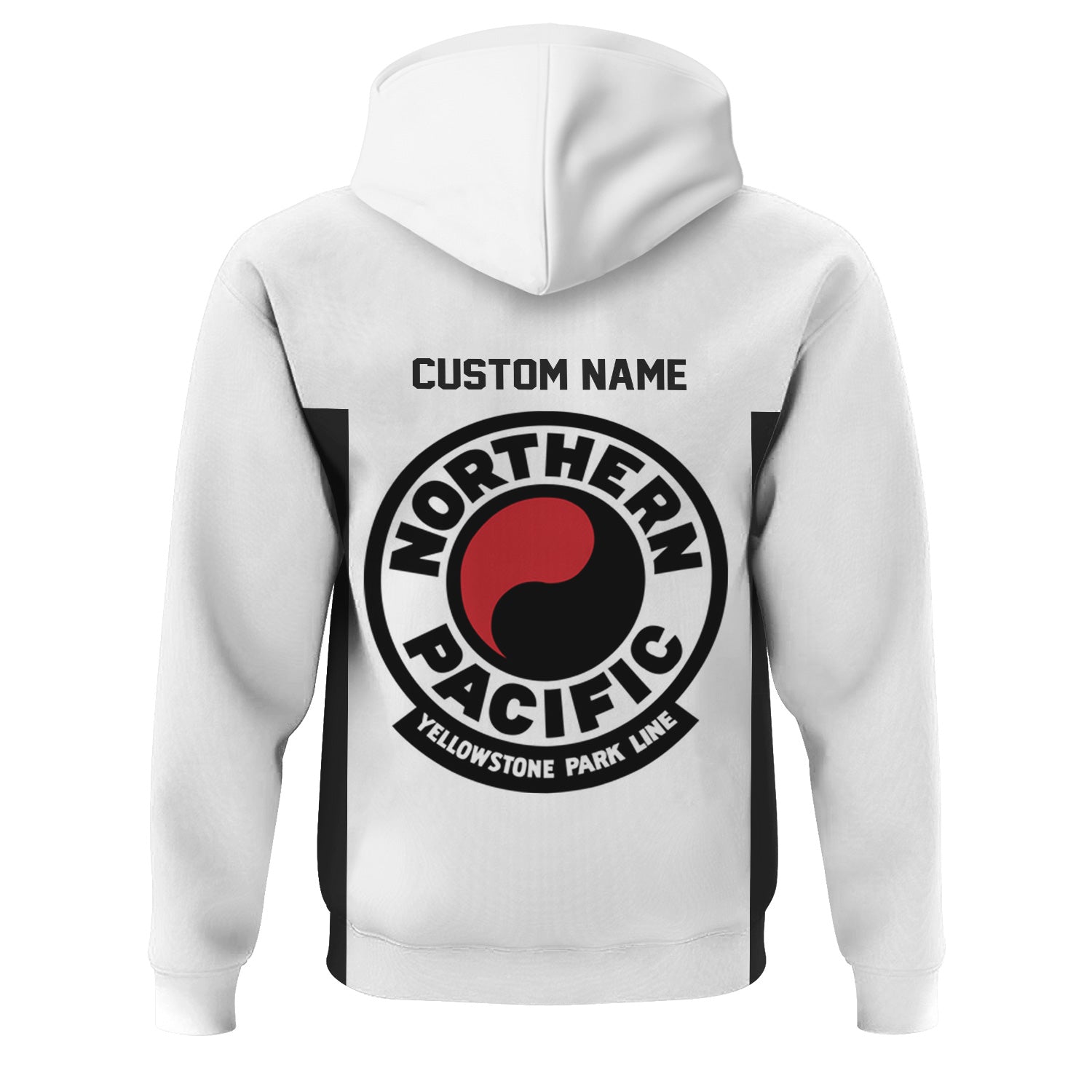 Railspirit Custom Name Northern Pacific Railway Hoodie Yes I Need All Those Train Printed Zip Hoodie