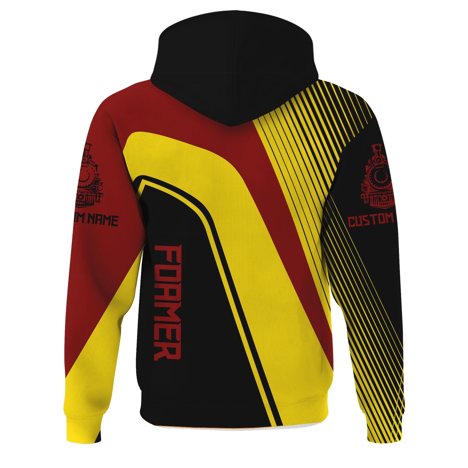 Railspirit Personalized Great Northern Railway Hoodie Vibrant Striking Style GNR Zip Up Hoodie For Rail Enthusiasts