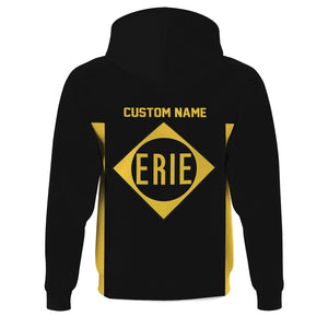 Railspirit Custom Name Erie Railroad Hoodie Yes I Need All Those Train Printed Zip Hoodie