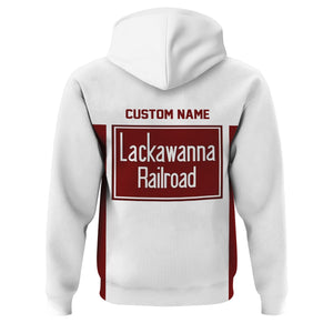 Railspirit Custom Name Delaware, Lackawanna and Western Railroad Hoodie Yes I Need All Those Train DL&W Printed Zip Hoodie