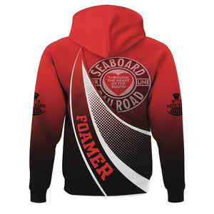 Railspirit Personalized Seaboard Air Line Railroad Hoodie Railway-Themed Style Zip Up Hoodie Gift Idea For Trainspotter