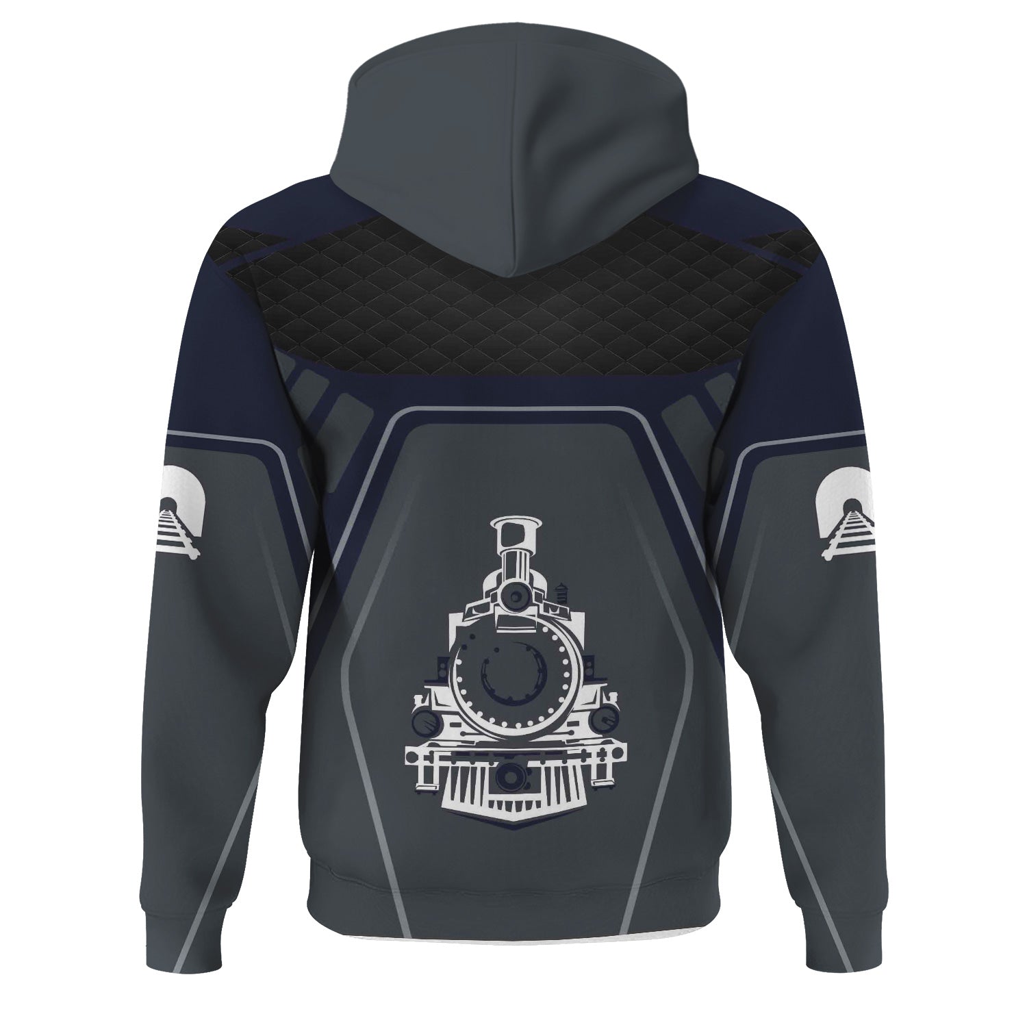 Railspirit Personalized Chessie System Railroad Hoodie Steam Locomotive Engine Graphic Train Zip Up Hoodie All Over Print