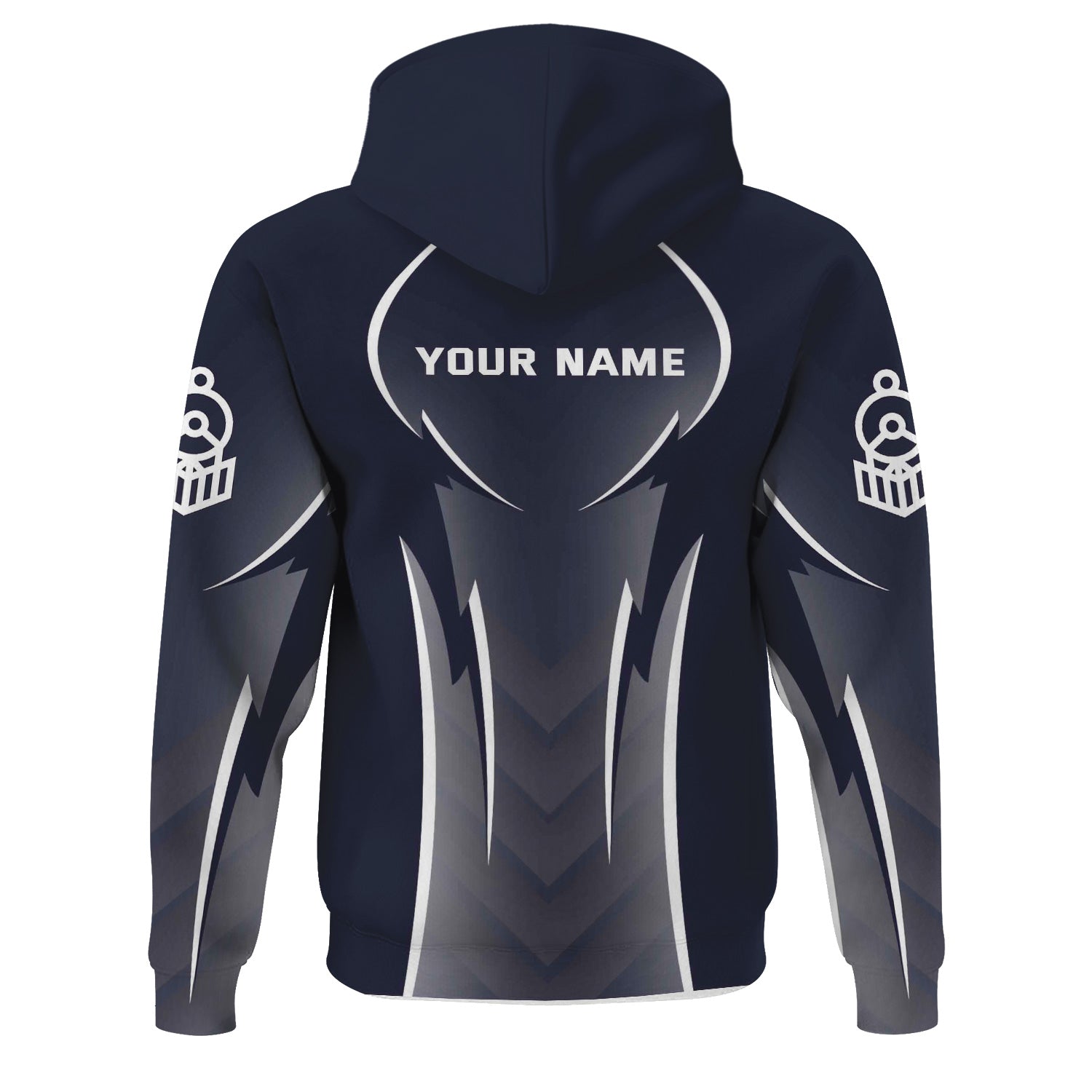 Railspirit Personalized Chessie System Railroad Hoodie Striking Line Style Train Zip Up Hoodie For Locomotive Lovers