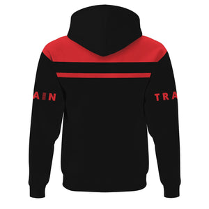 Railspirit Custom Name Atlantic Coast Line Railroad Hoodie American Train Ticket Printed Zip Hoodie