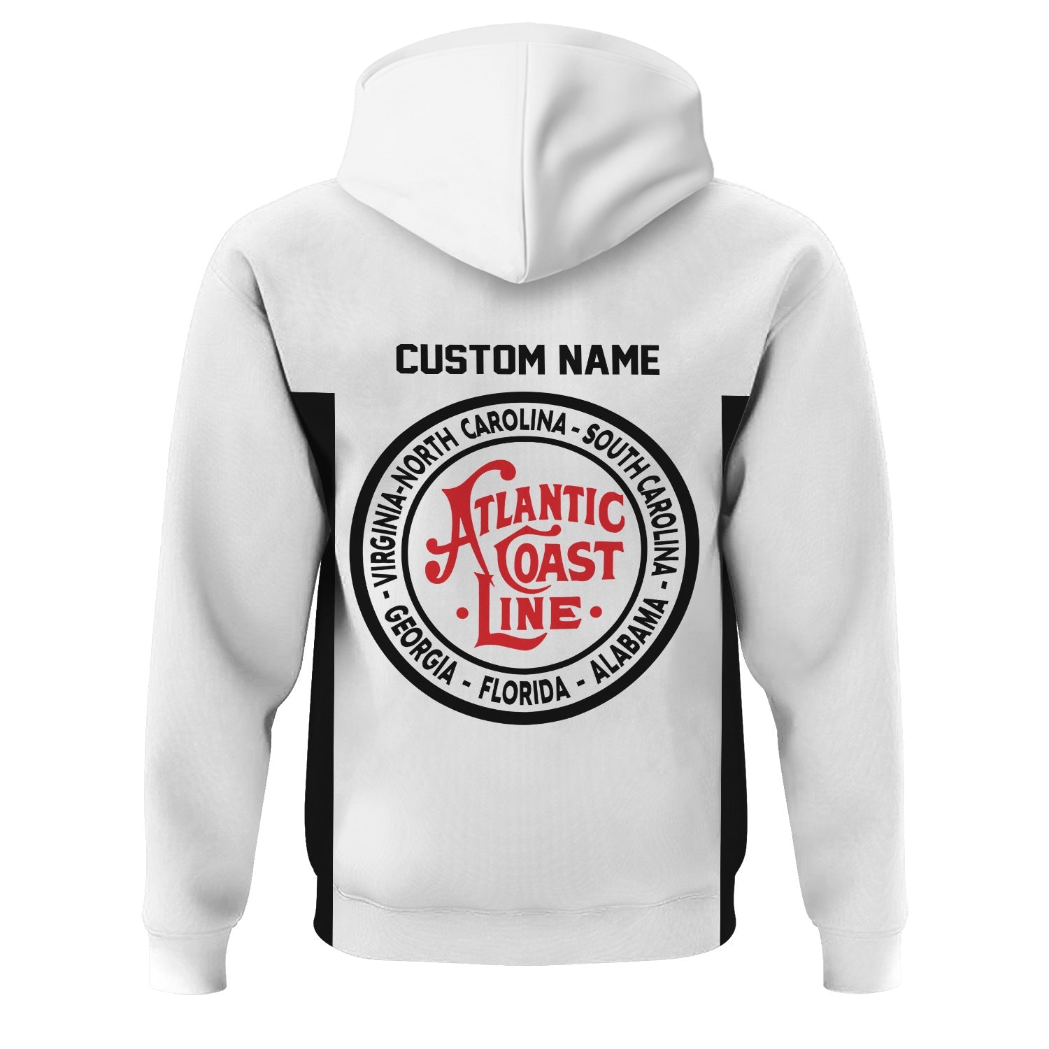 Railspirit Custom Name Atlantic Coast Line Railroad Hoodie Yes I Need All Those Train Printed Zip Hoodie