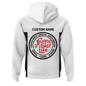 Railspirit Custom Name Atlantic Coast Line Railroad Hoodie Yes I Need All Those Train Printed Zip Hoodie