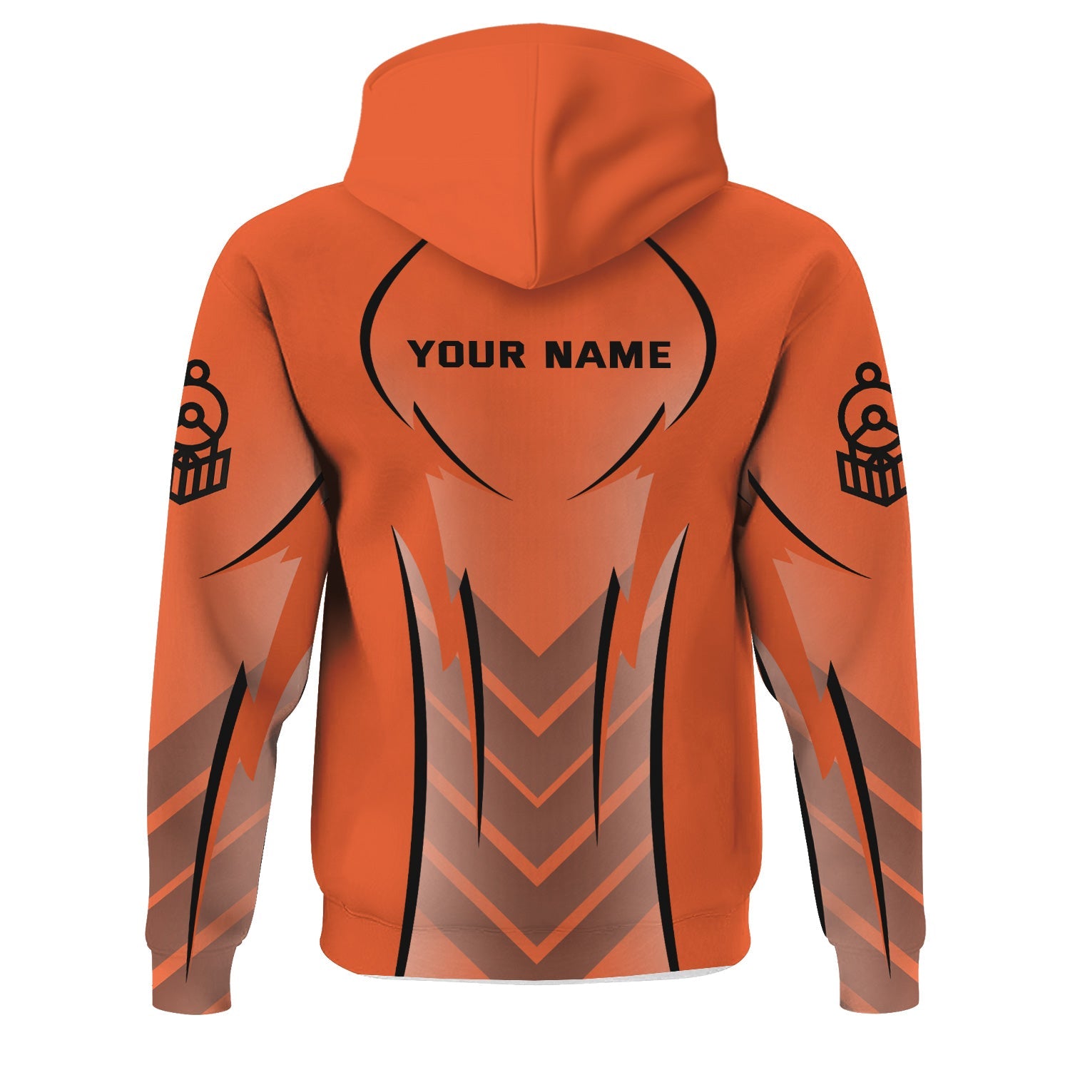 Railspirit Personalized Illinois Central Railroad Hoodie Striking Line Style Train Zip Up Hoodie For Locomotive Lovers