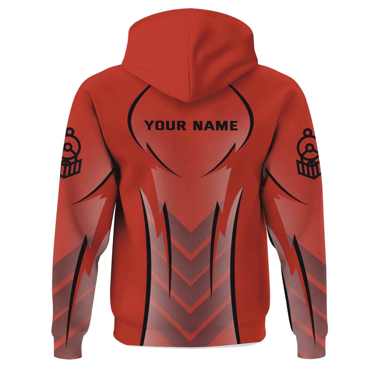 Railspirit Personalized Chicago and North Western Railway Hoodie Striking Line Style Train Zip Up Hoodie For Locomotive Lovers