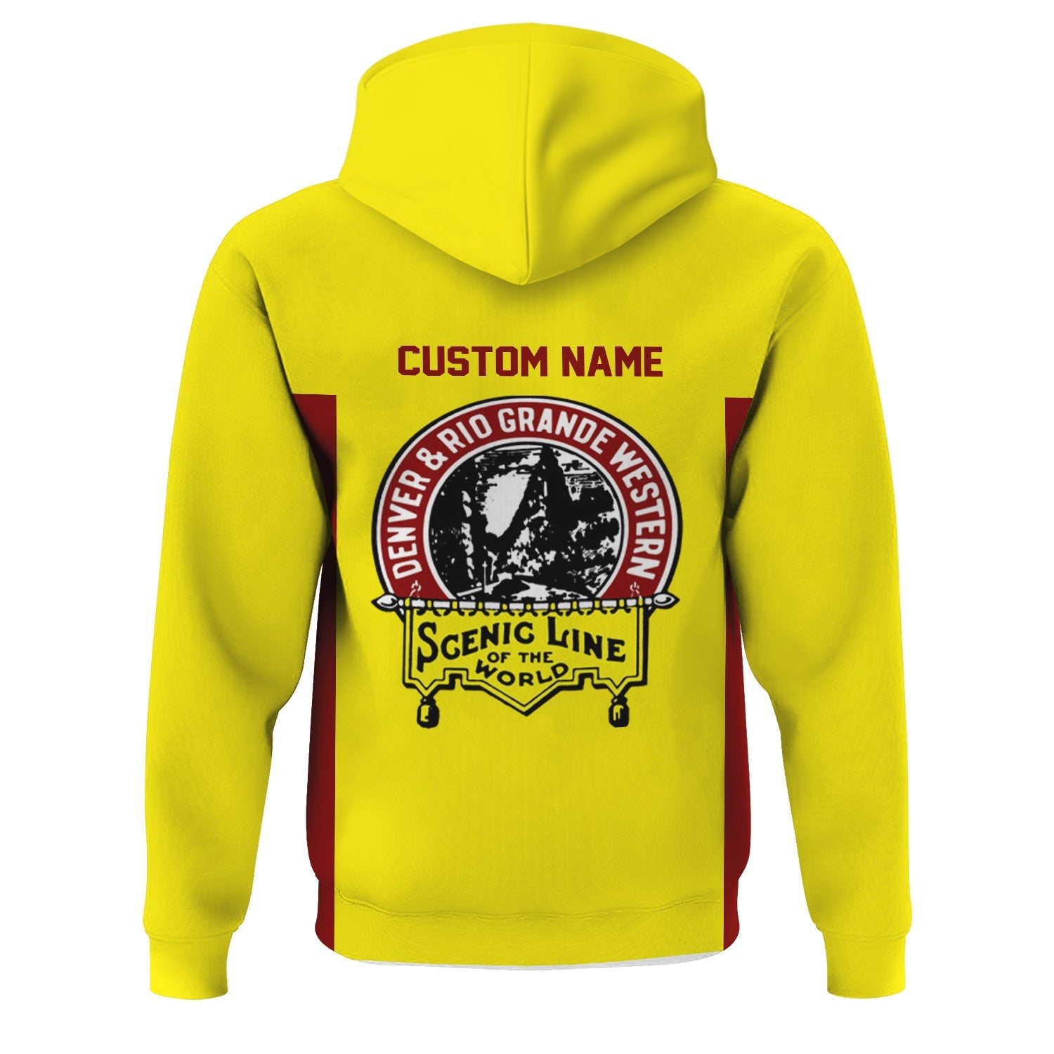 Railspirit Custom Name Denver and Rio Grande Western Railroad Hoodie Yes I Need All Those Train Printed Zip Hoodie