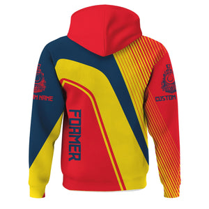 Railspirit Personalized Wabash Railroad Hoodie Vibrant Striking Style Zip Up Hoodie For Rail Enthusiasts