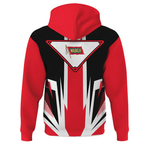 Railspirit Wabash Railroad Hoodie Bold Graphic Style All Over Printed Zip Up Hoodie