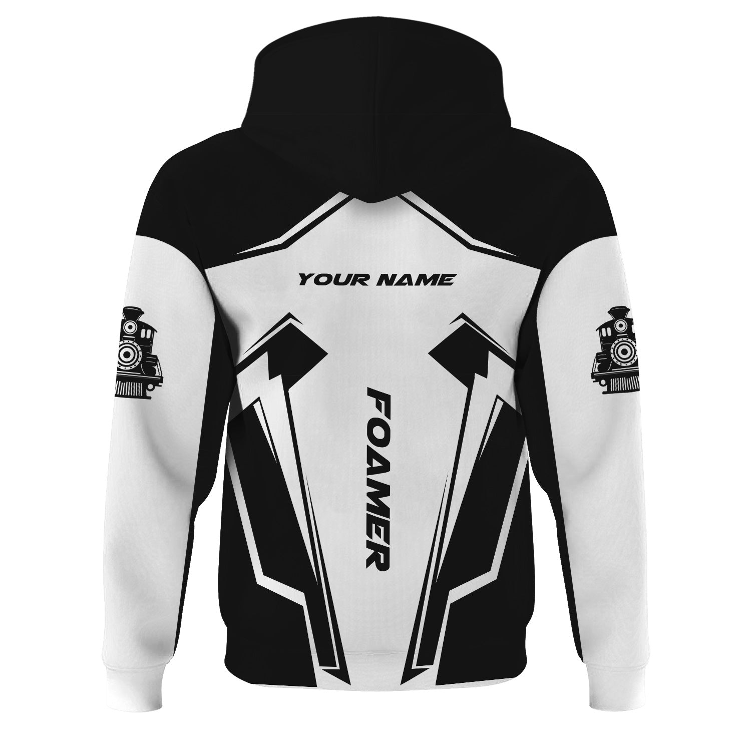 Railspirit Personalized Reading Railroad Hoodie Railway Trainspotter Style Zip Up Hoodie Gift Idea For Foamers