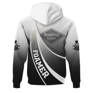 Railspirit Personalized Reading Railroad Hoodie Railway-Themed Style Zip Up Hoodie Gift Idea For Trainspotter