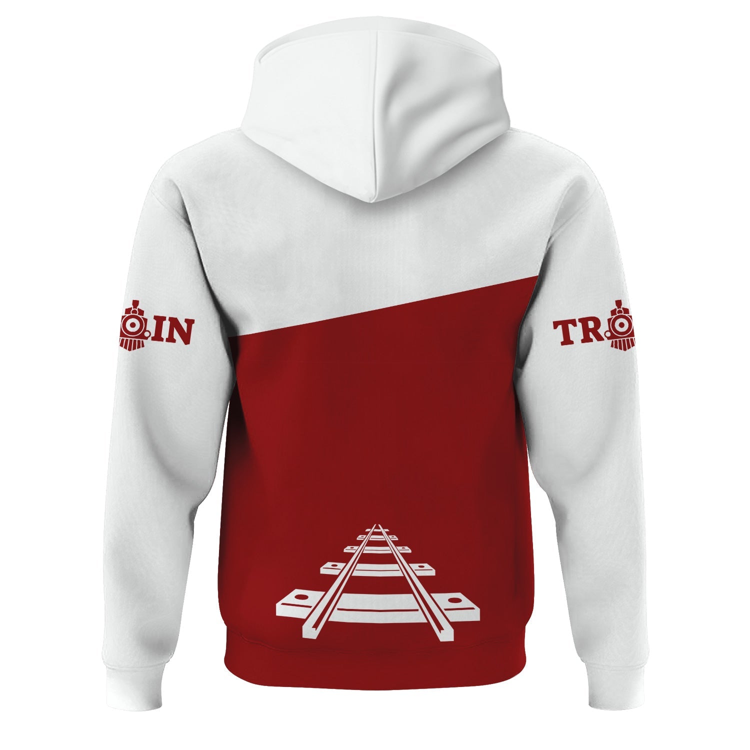Railspirit Custom Name Lehigh Valley Railroad Hoodie One Track Mind Printed Zip Hoodie