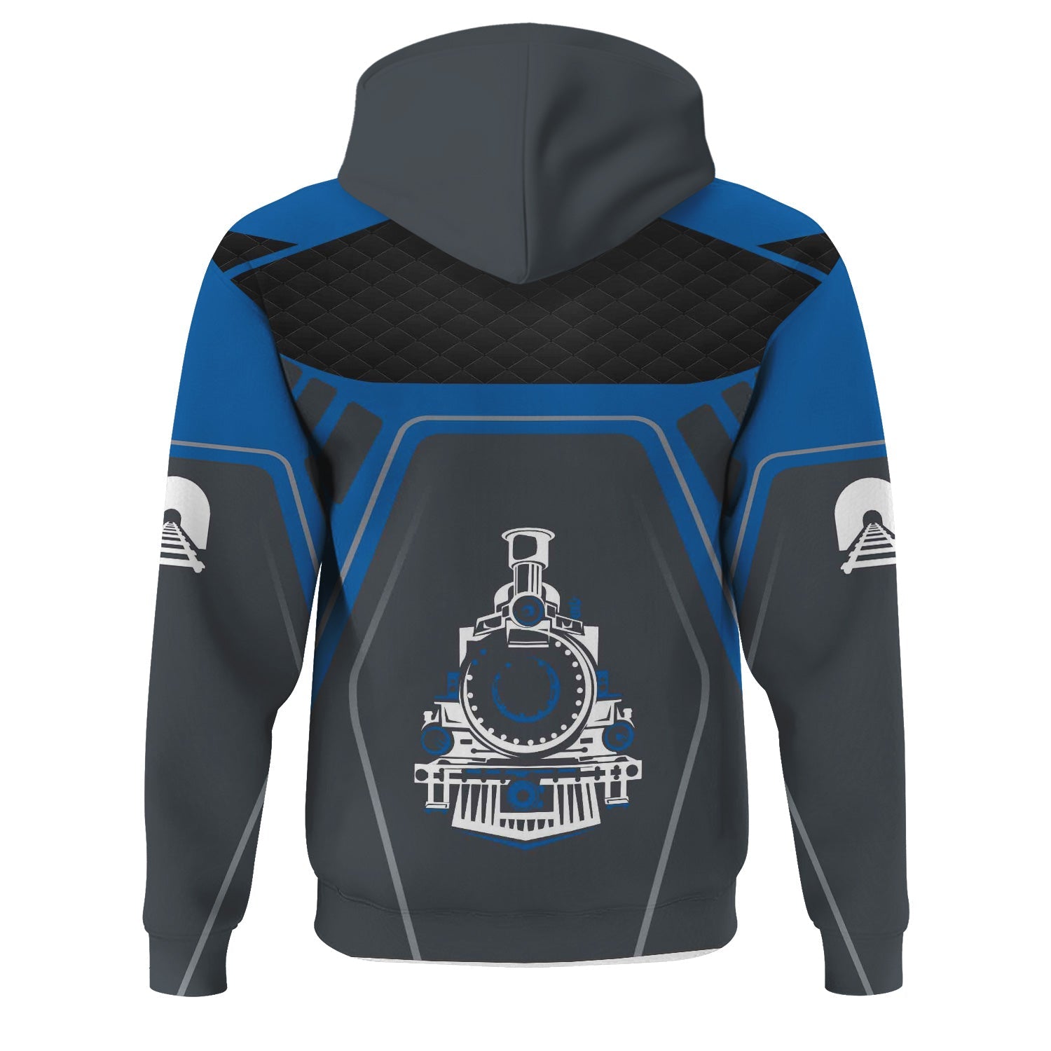 Railspirit Personalized Union Pacific Railroad Hoodie Steam Locomotive Engine Graphic Big Boy Train Zip Up Hoodie All Over Print