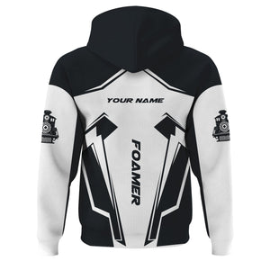 Railspirit Personalized Western Pacific Railroad Hoodie Railway Trainspotter Style Zip Up Hoodie Gift Idea For Foamers