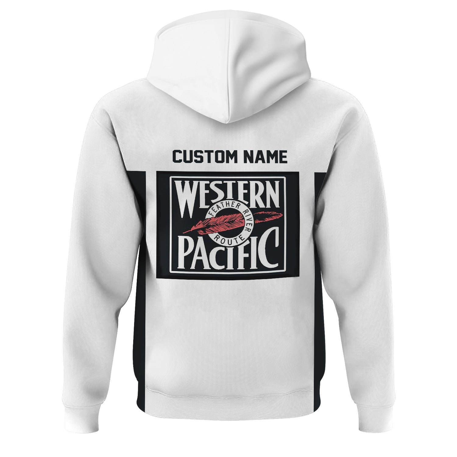 Railspirit Custom Name Western Pacific Railroad Hoodie Yes I Need All Those Train Printed Zip Hoodie