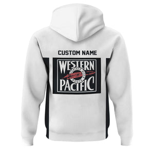 Railspirit Custom Name Western Pacific Railroad Hoodie Yes I Need All Those Train Printed Zip Hoodie