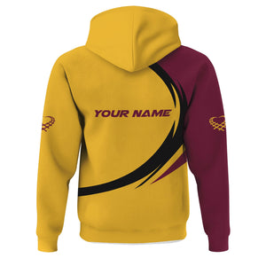 Railspirit Personalized Boston and Maine Railroad Hoodie Unique Graphic Style Zip Up Hoodie For Train Enthusiasts