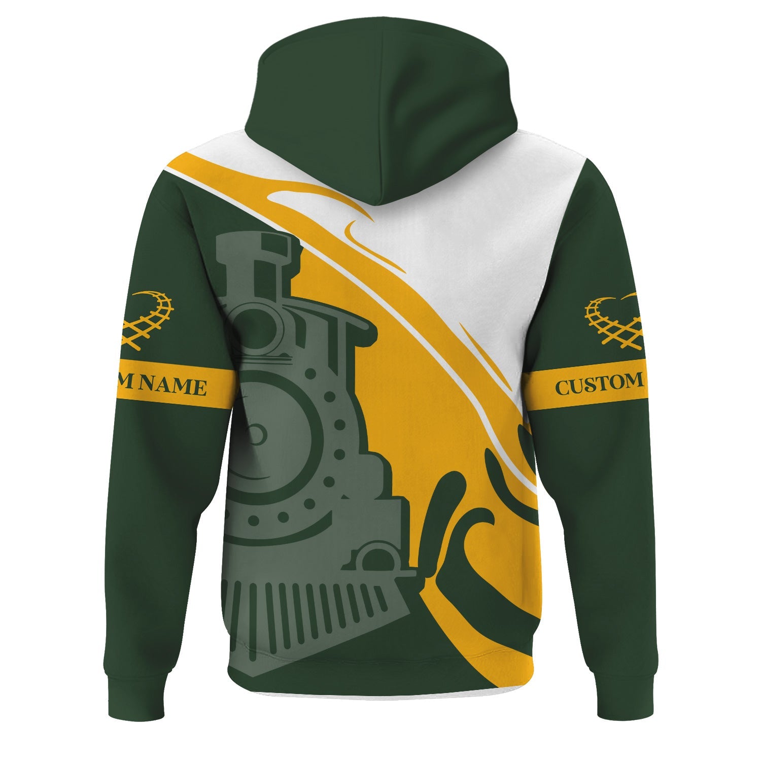 Railspirit Personalized New York, New Haven and Hartford Railroad Hoodie Flame-Inspired Style New Haven Railroad Zip Up Hoodie Gift For Train Lovers