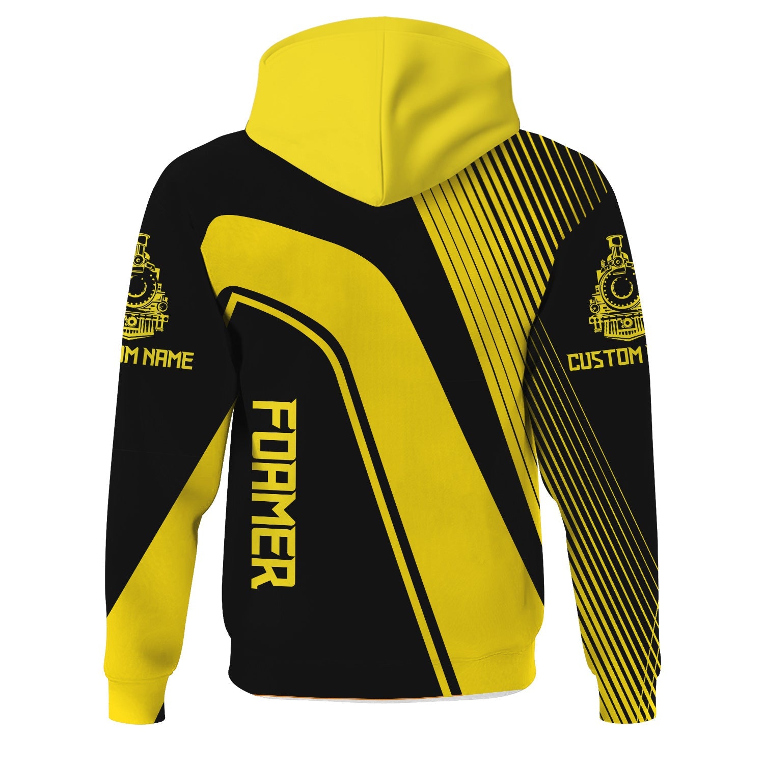 Railspirit Personalized Clinchfield Railroad Hoodie Vibrant Striking Style Zip Up Hoodie For Rail Enthusiasts