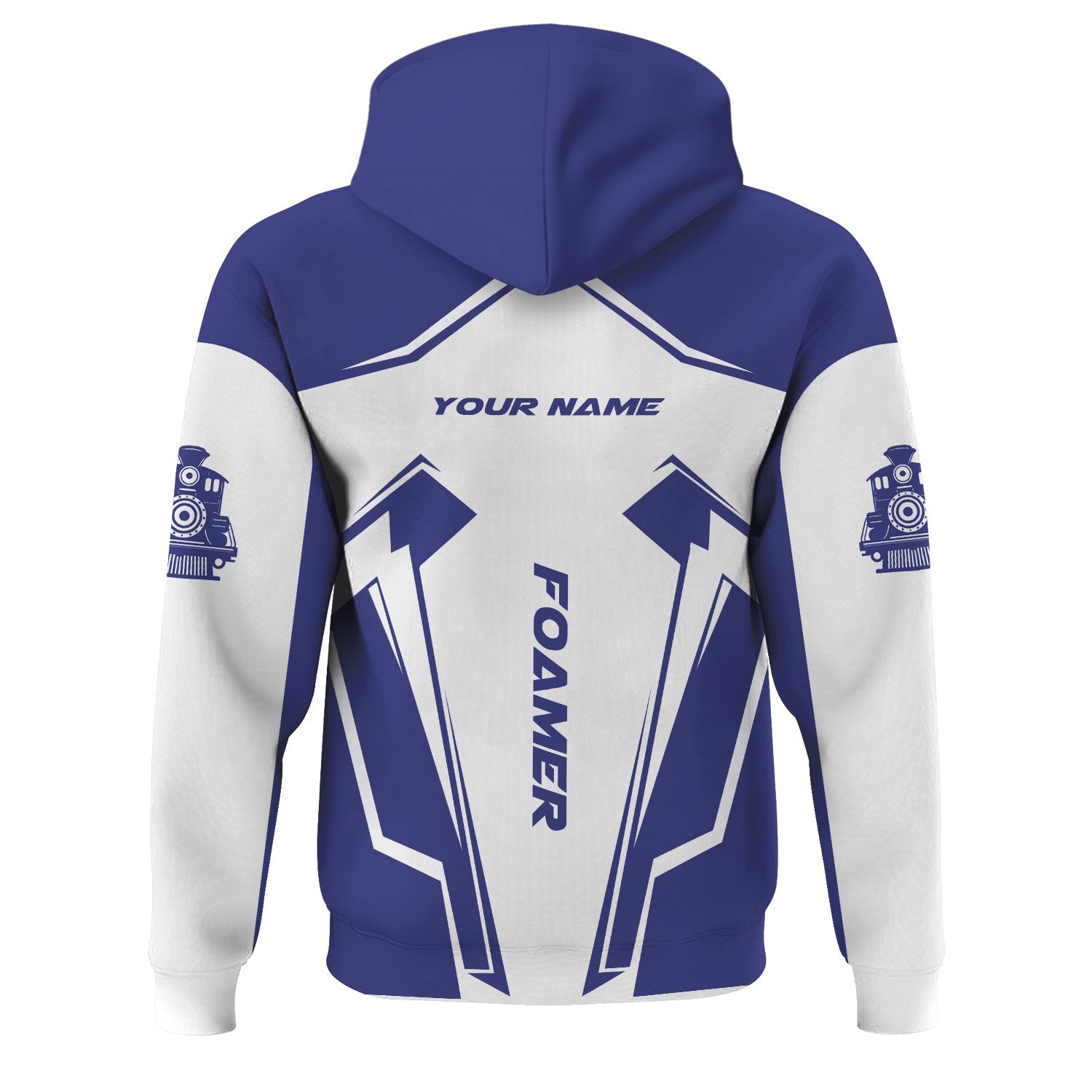 Railspirit Personalized New York, Chicago and St. Louis Railroad Hoodie Railway Trainspotter Style Nickel Plate Road Zip Up Hoodie Gift For Foamers
