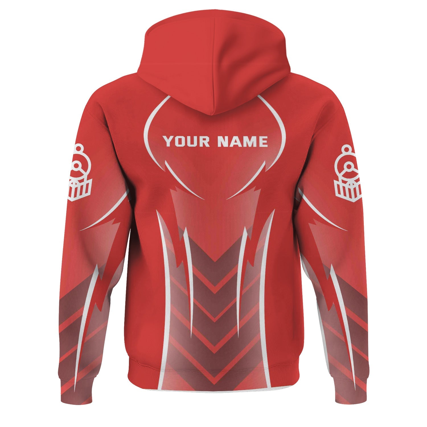 Railspirit Personalized Chicago, Rock Island and Pacific Railroad Hoodie Striking Line Rock Island Railroad Train Zip Up Hoodie For Locomotive Lovers
