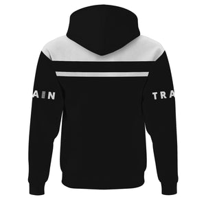 Railspirit Custom Name B&O Great States Railroad Hoodie American Train Ticket Printed Zip Hoodie