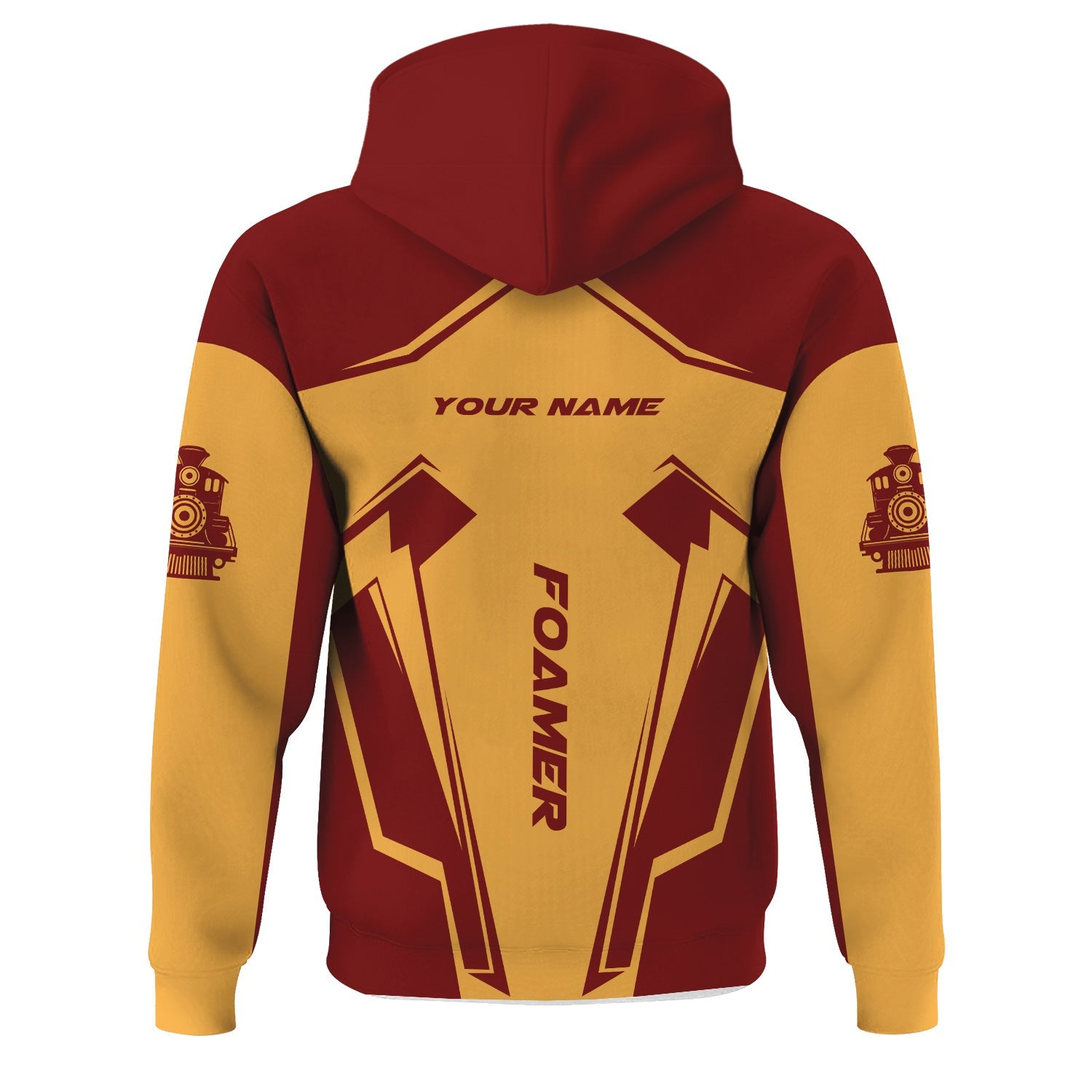 Railspirit Personalized Duluth, Missabe, & Iron Range Railroad Hoodie Railway Trainspotter Style Zip Up Hoodie Gift Idea For Foamers