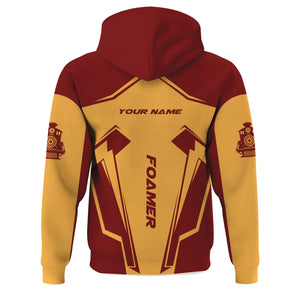 Railspirit Personalized Duluth, Missabe, & Iron Range Railroad Hoodie Railway Trainspotter Style Zip Up Hoodie Gift Idea For Foamers