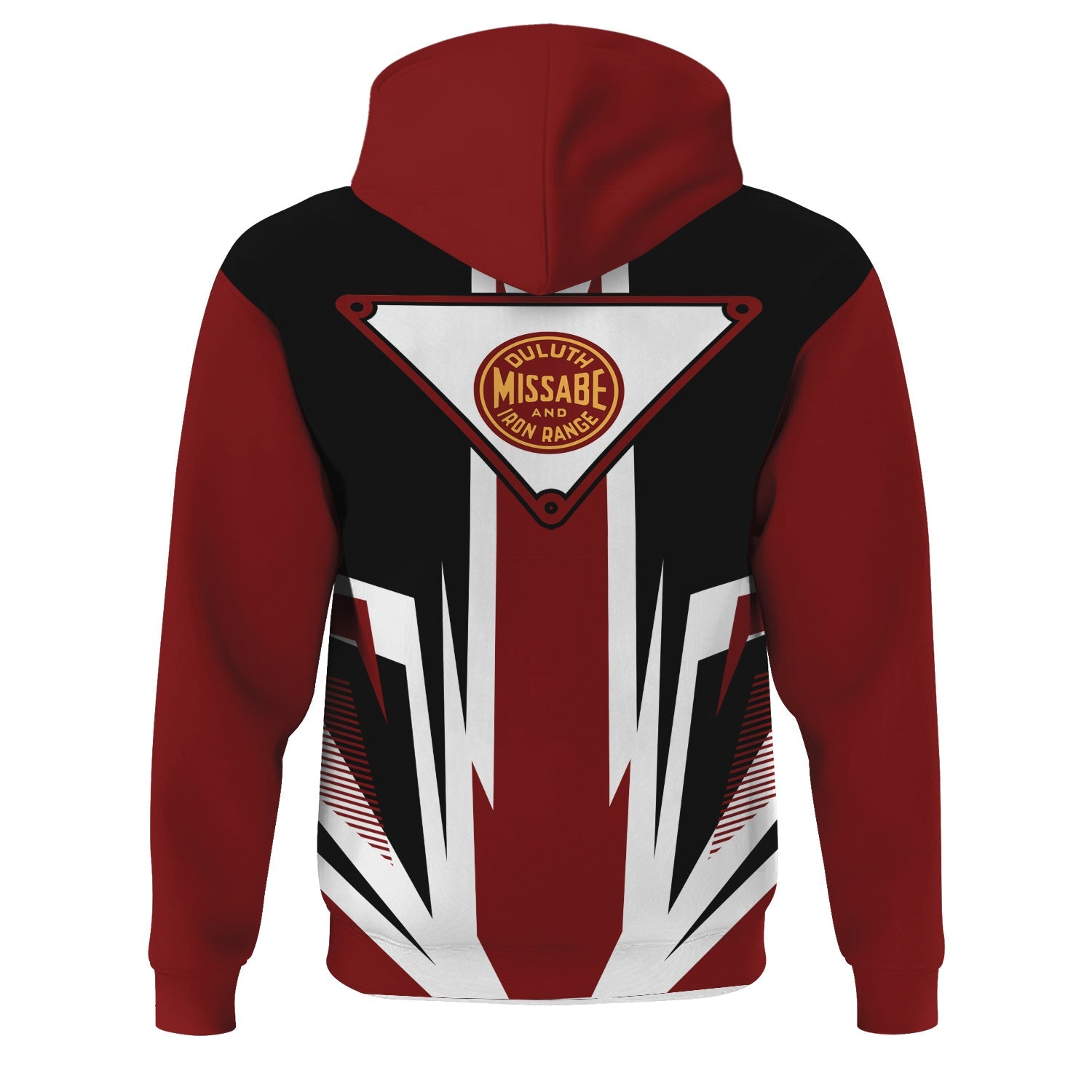 Railspirit Duluth, Missabe, & Iron Range Railroad Hoodie Bold Graphic Style All Over Printed Zip Up Hoodie