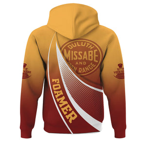 Railspirit Personalized Duluth, Missabe, & Iron Range Railroad Hoodie Railway-Themed Style Zip Up Hoodie Gift Idea For Trainspotter