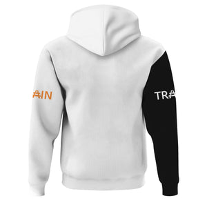 Railspirit Custom Name BNSF Railway Hoodie Railroad Crossing Sign Printed Zip Hoodie