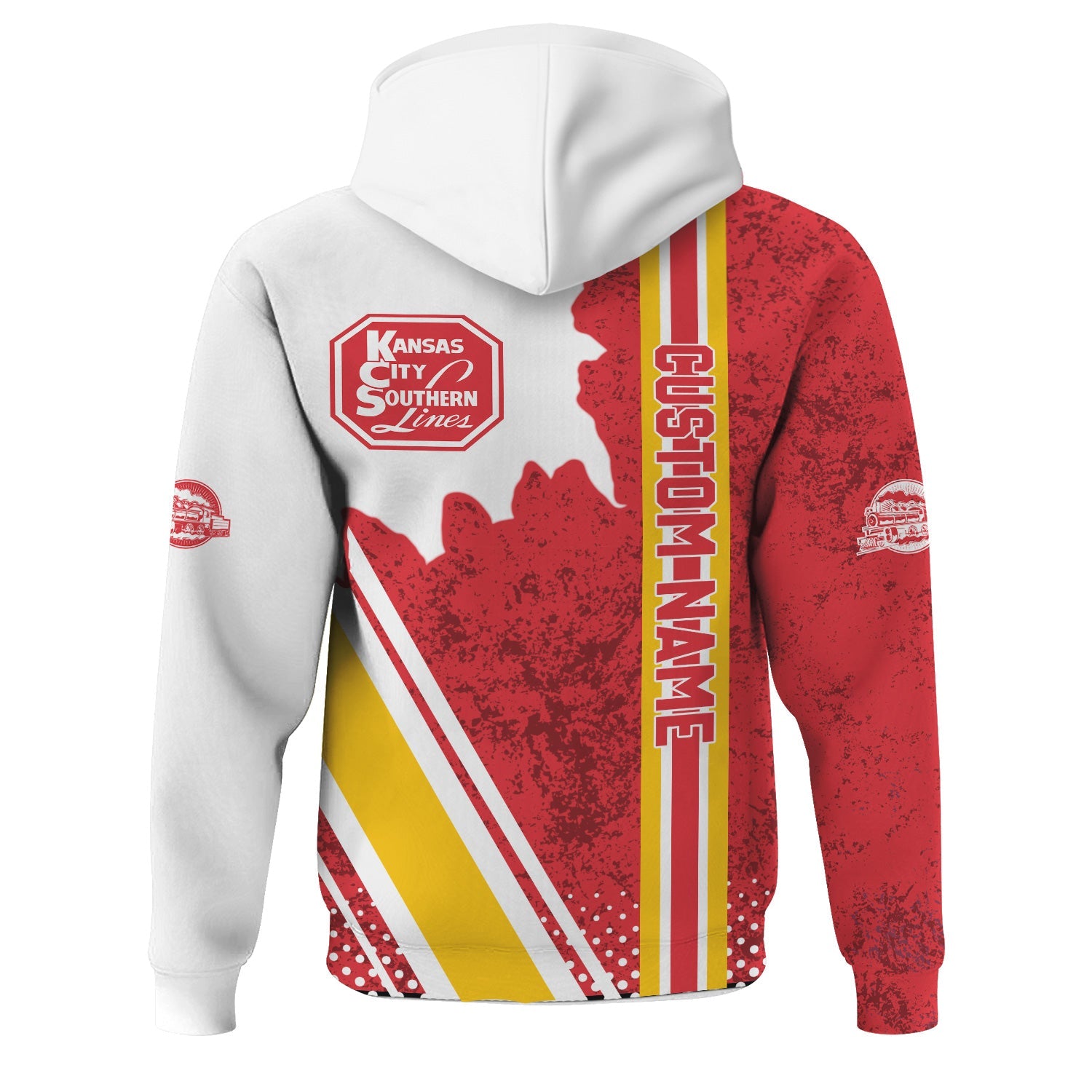 Railspirit Personalized Kansas City Southern Hoodie All Over Printed Unisex Zip Up Hoodie