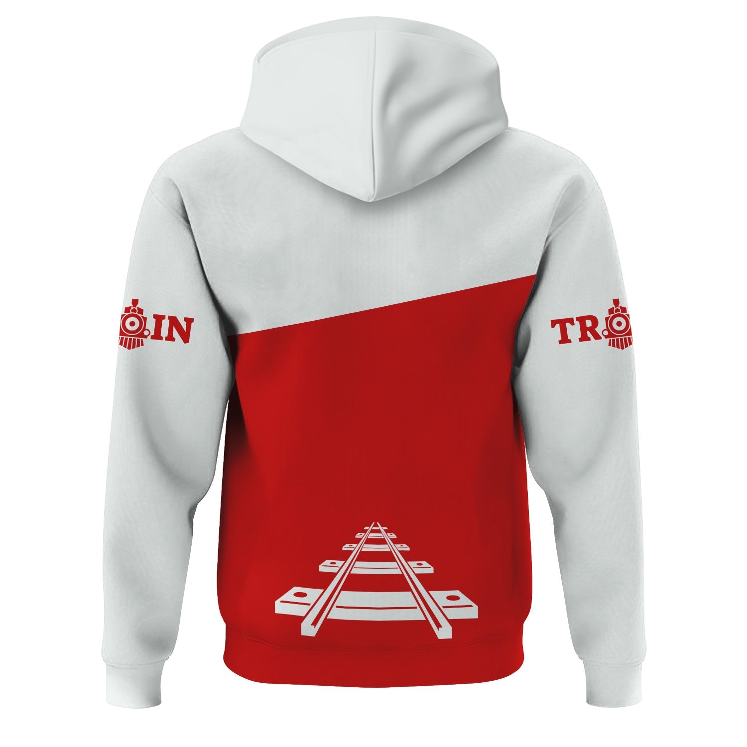 Railspirit Custom Name The Chief Santa Fe Railroad Hoodie One Track Mind Printed Zip Hoodie