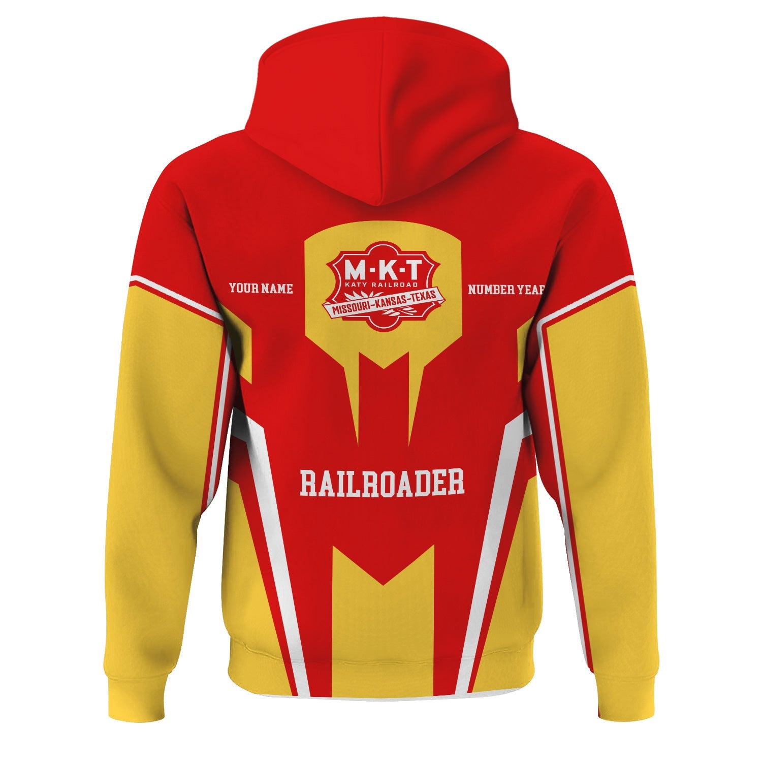 Railspirit Personalized Katy Railroad Hoodie Custom Year Railroader Zip Up Hoodie Gift Idea For Train Lover