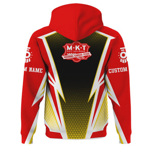 Railspirit Personalized Katy Railroad Hoodie Lightning Graphic Style Zip Up Hoodie Gift Idea For Train Lover