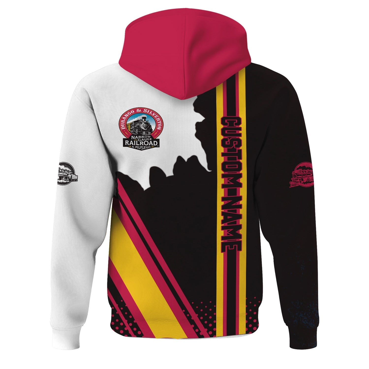 Railspirit Personalized Durango And Silverton Narrow Gauge Railroad Hoodie All Over Printed Unisex Zip Up Hoodie