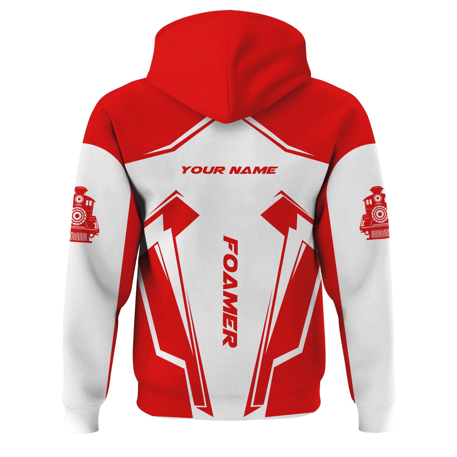 Railspirit Personalized Katy Railroad Hoodie Railway Trainspotter Style Zip Up Hoodie Gift Idea For Foamers