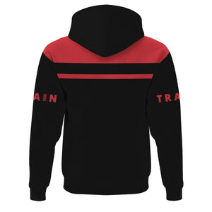 Railspirit Custom Name Pacific Electric Railroad Hoodie American Train Ticket Printed Zip Hoodie