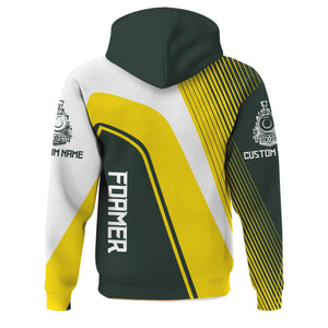 Railspirit Personalized Youngstown & Southern Railroad Hoodie Vibrant Striking Style Zip Up Hoodie For Rail Enthusiasts