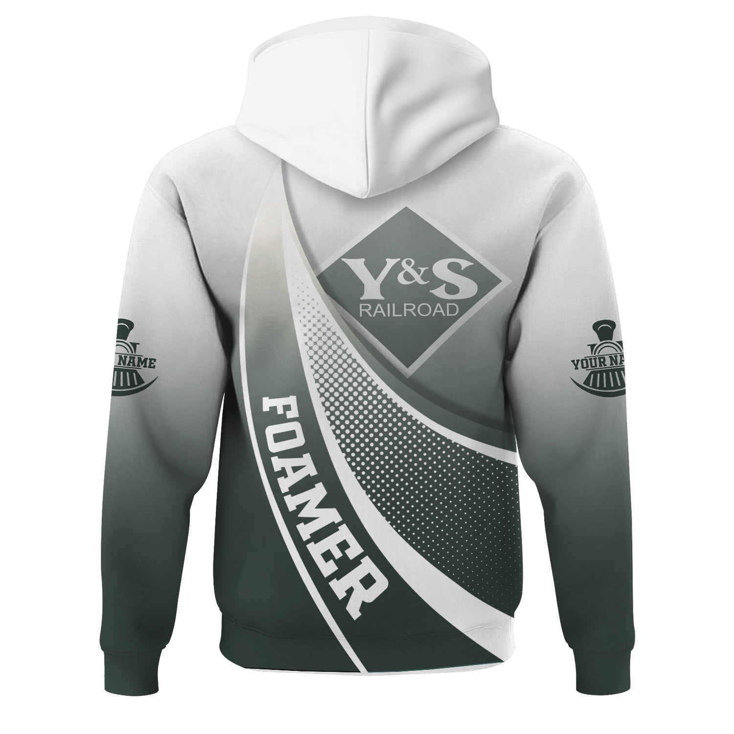 Railspirit Personalized Youngstown & Southern Railroad Hoodie Railway-Themed Style Zip Up Hoodie Gift Idea For Trainspotter
