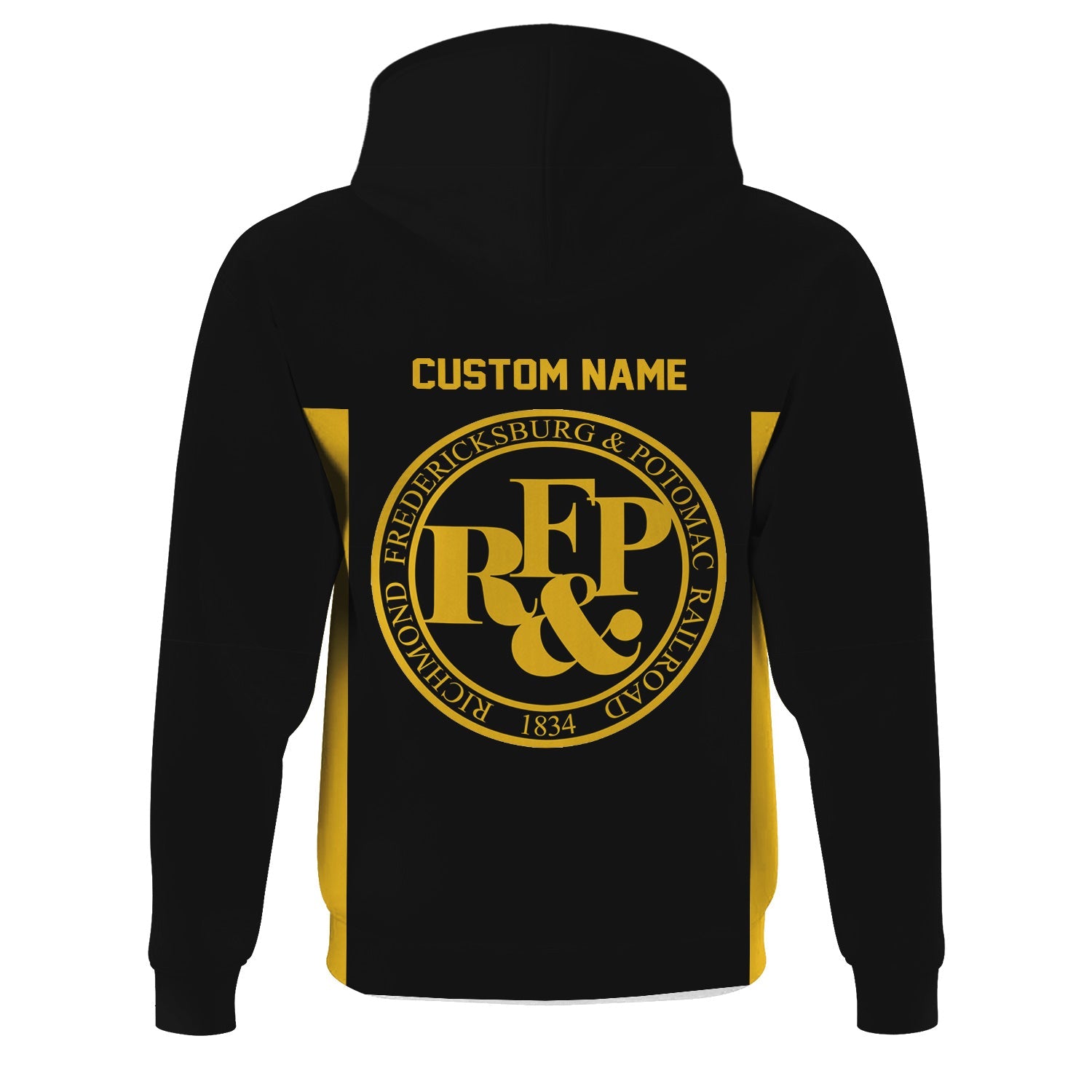 Railspirit Custom Name Richmond, Fredericksburg And Potomac Railroad Hoodie Yes I Need All Those Train Printed Zip Hoodie