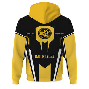 Railspirit Personalized Richmond, Fredericksburg And Potomac Railroad Hoodie Custom Year Railroader Zip Up Hoodie Gift Idea For Train Lover