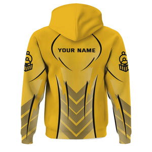 Railspirit Personalized Richmond, Fredericksburg And Potomac Railroad Hoodie Striking Line Style Train Zip Up Hoodie For Locomotive Lovers