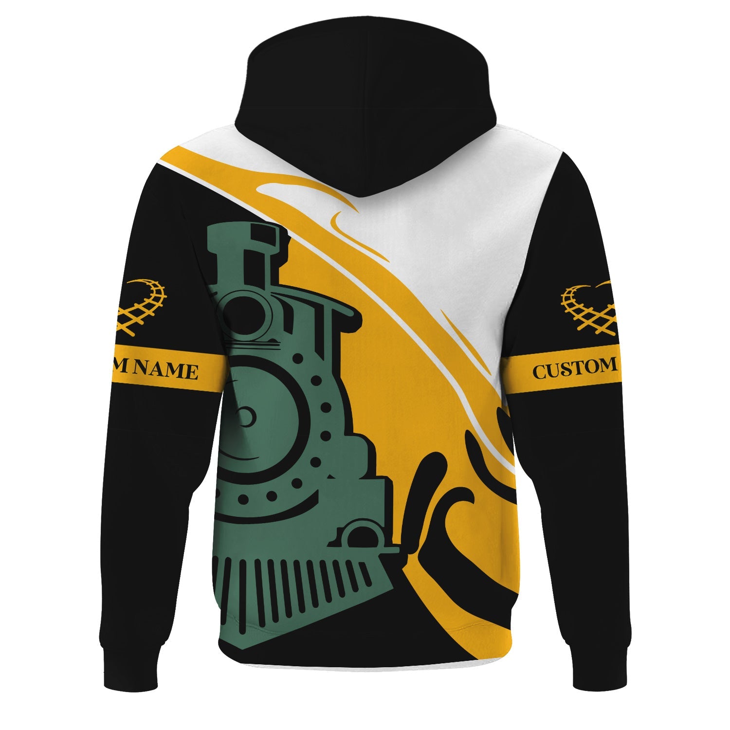 Railspirit Personalized Pittsburgh And Lake Erie Railroad Hoodie Flame-Inspired Style Zip Up Hoodie Gift Idea For Train Lovers